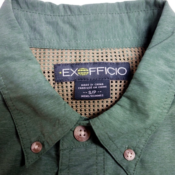 ExOfficio Nylon Blend Vented Fishing Shirt Men's S - Picture 6 of 8